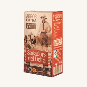 Segadors del Delta Rice extra (arroz), DOP Arròs del Delta de l´Ebre, from Tarragona, box 1 kg