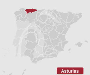 Asturias map