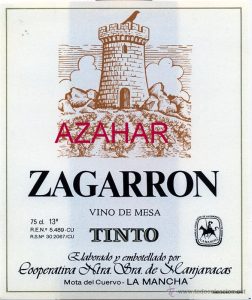 Vino de Mesa wine label