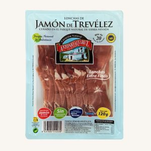Jamón (jambon) de Trevelez (IGP), de Grenade, tranches extra fines