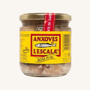 Filets d'anchois salés (salazón), artisanaux, de Gérone - Mer Méditerranée, pot moyen