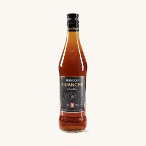 Rhum Miel Guanche (Rhum au miel), des îles Canaries, bouteille