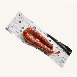 Longaniza Ibérica picante (épicée) couturière, de Guijuelo, Salamanque, pièce