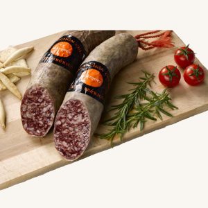 Saucisson 50% porc ibérique de cebo - extra, de Guijuelo, Salamanque, demi-pièce