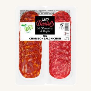 Mélange de Chorizo + Salchichón, pré-tranché