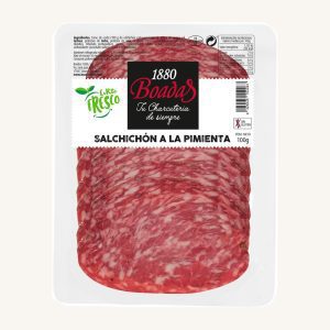 Salchichón poivré, de Catalogne, prétranché