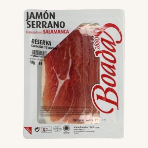 Jambon Serrano (jambon) Réserve (ETG), de Salamanque, prétranché