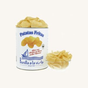 Chips de pommes de terre gourmet, faites avec 100 % d'huile d'olive, boîte moyenne
