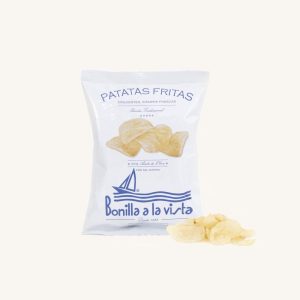Chips de pommes de terre gourmandes, fabriquées avec 100% d'huile d'olive, petit sachet
