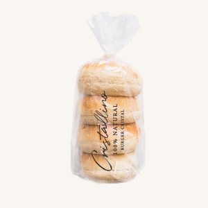 Pain de cristal Burger (pan de cristal) 4 unités