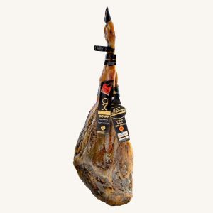 Jambon 100% ibérique de bellota (Jamón), Label Noir - Pata Negra, AOP Los Pedroches, d'Andalousie, cuisse entière
