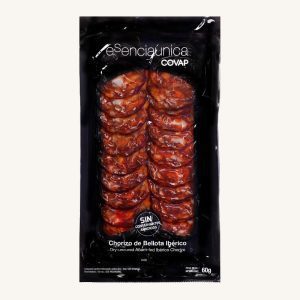 Chorizo ibérique de gland, sec et non affiné, d'Andalousie, pré-tranché