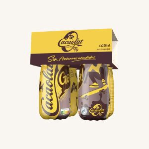Milkshake au chocolat 0% sans sucre, de Barcelone, pack de 4 mini bouteilles de 200 ml