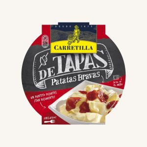 Patatas Bravas (pommes de terre épicées), prêtes à manger en 30 secondes, 1 barquette
