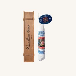 Salchichón de Vic (IGP) dans une boîte en bois, mini