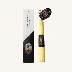 Salchichón truffé (truffe) extra dans une boîte en carton, mini