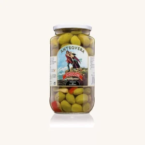 Olives vertes cassées assaisonnées Partida de la Abuela, d'Antequera - Malaga, pot