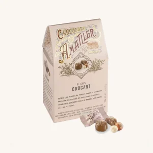 Pralines aux fleurs de crocant au chocolat au lait (Bombones Flors Crocant), de Barcelone, sachet