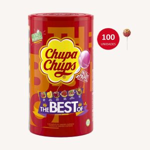 Tube de bonbons en tube de sucettes The Best Of Chupa Chups, de Barcelone, 100 unités
