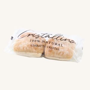 Pain Ciabatta Cristal (ciabatta de cristal) 2 unités