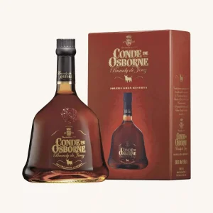 Conde de Osborne Brandy de Jerez, Solera Gran Reserva, 10 ans de vieillissement, d'Andalousie, bouteille