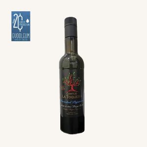 Huile d'olive extra vierge Cortijo La Toquera (EVOO / AOVE), variété Pajarera, production limitée, de Cordoue, bouteille
