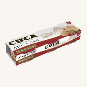 Cuca de thon pâle à l'huile d'olive, de Galice, paquet de 3