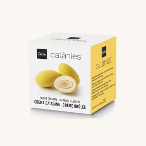 Crema Catalana (crème brûlée) Catànies / Catanias, de Barcelone, boîte