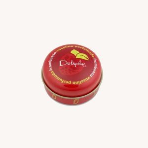 Vaseline hydratante pour les lèvres, parfum framboise, d'Alicante, mini boîte en fer blanc