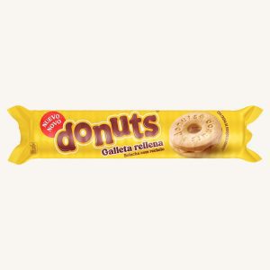 Biscuits fourrés à la crème Donuts, plateau de 12 unités