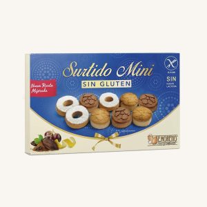E.Moreno Assortiment de pâtisseries espagnoles classiques sans gluten (Surtido Mini sans gluten), boîte