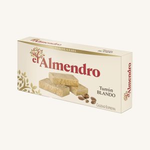 Nougat doux et crémeux traditionnel aux amandes El Almendro (Turrón Blando), boîte