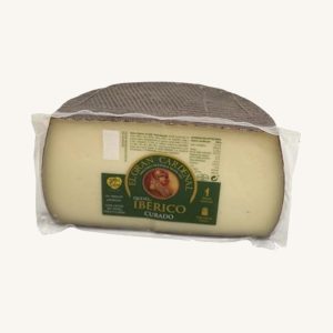 Fromage ibérique affiné au lait mixte, 4 à 6 mois d'affinage, demi-meule