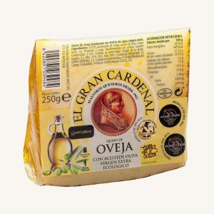 Fromage au lait de brebis affiné à l'huile d'olive extra vierge écologique, quartier