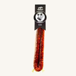 Chorizo de sanglier affiné (sanglier), fumé au bois de chêne, des Asturies, morceau