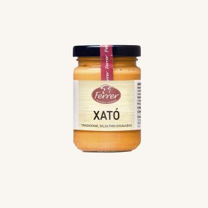 Sauce Xató (salsa), sauce traditionnelle pour salades, poissons et fruits de mer, de Catalogne, pot