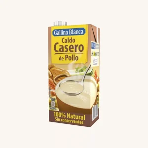 Bouillon de poulet maison 100% naturel (caldo casero de poulet), tetra brik 1L