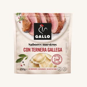 Pâtes aux œufs frais farcies de veau de Galice, de Barcelone