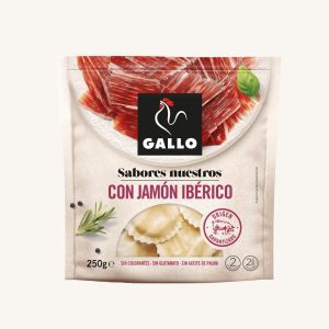 Pâtes fraîches aux œufs farcies au jambon ibérique (jamón), de Barcelone