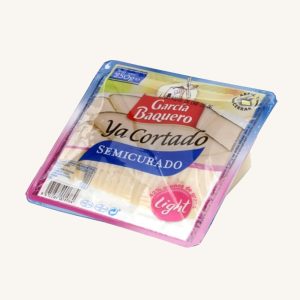 Fromage au lait mixte semi-affiné à faible teneur en matières grasses, pré-tranché