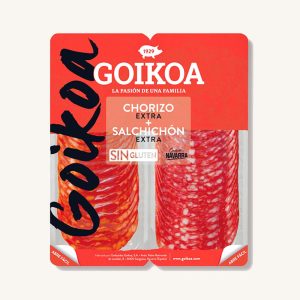 Chorizo Extra + Salchichón Extra, de Navarre, pack combo pré-tranché