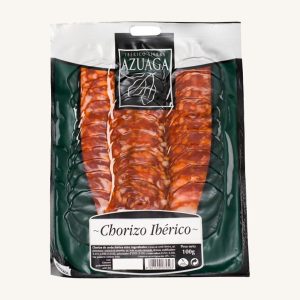 Chorizo ibérique de cebo 50%, prétranché