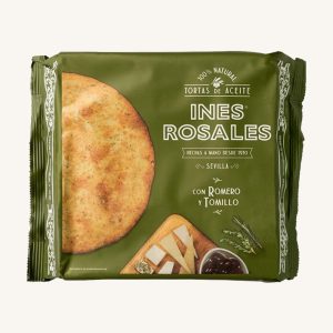 Torta artisanale à l'huile d'olive au romarin et au thym de Séville, paquet de 6 unités