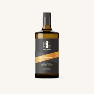 Huile d'olive extra vierge, variété Alberquina, de Tarragone, bouteille