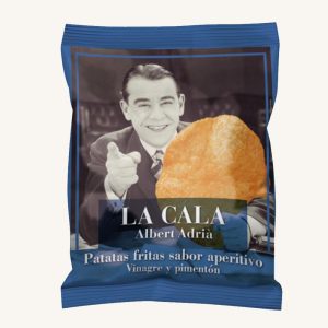 Chips de pommes de terre saveur apéritif au vinaigre et au paprika, sachet