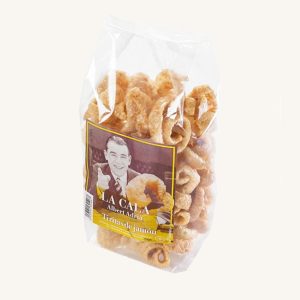 Tiritas de jamón (lanières de jambon frites), à base de jambon de Teruel