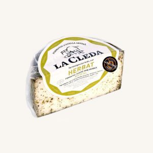 Fromage de brebis artisanal à pâte molle Herbat aux herbes aromatiques, demi-meule