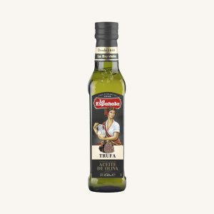 Huile d'olive extra vierge aromatisée à la truffe blanche, d'Andalousie, en bouteille