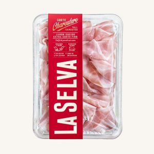 Jambon cuit « al corte » (coupe de charcuterie), qualité extra 50% Duroc, de Gérone, prétranché