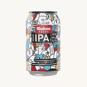 Mahou Cinco Estrellas Session IPA (India Pale Ale Beer), de Madrid, peut